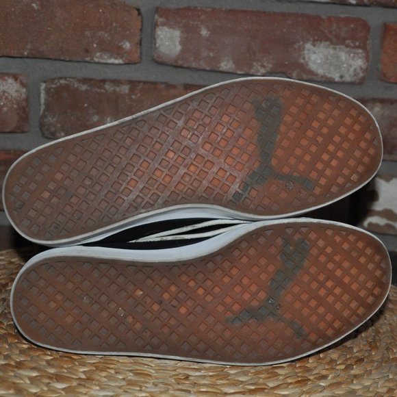 Puma Black & White Suede Tall Calf Zip-up High Top Sneaker Boots US 7, EUR 37.5 - Picture 8 of 12